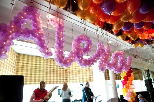 Lavender Name in Balloons