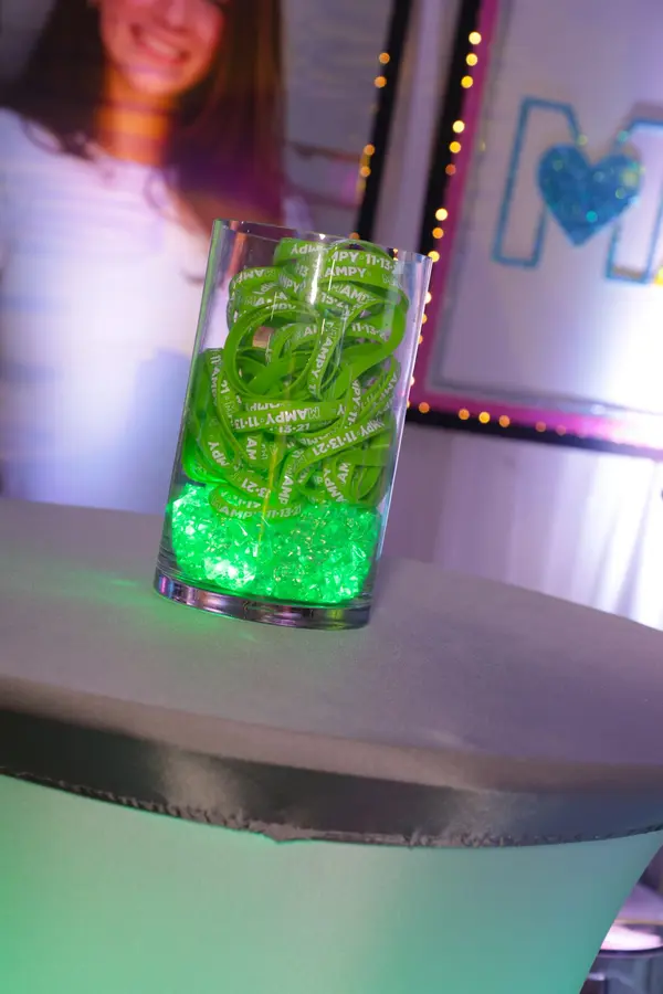Custom LED Bracelet High Top Centerpiece