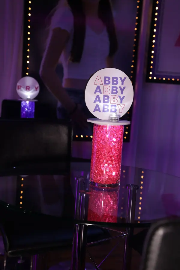 Custom Logo High Top Centerpiece