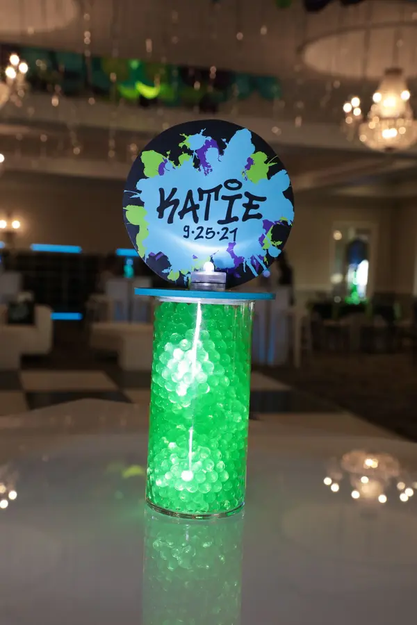 Graffiti Theme LED High Top Centerpiece