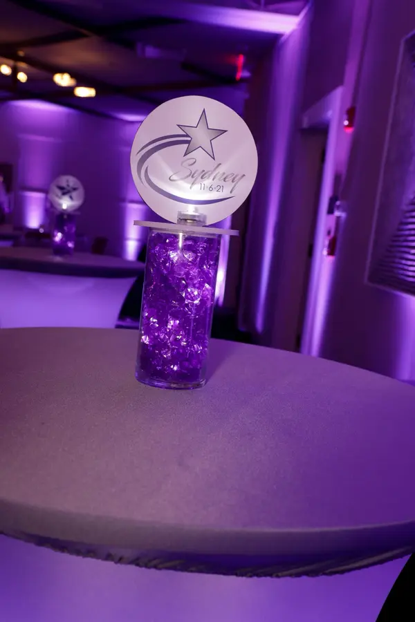 LED Star Logo Topper High Top Centerpiece