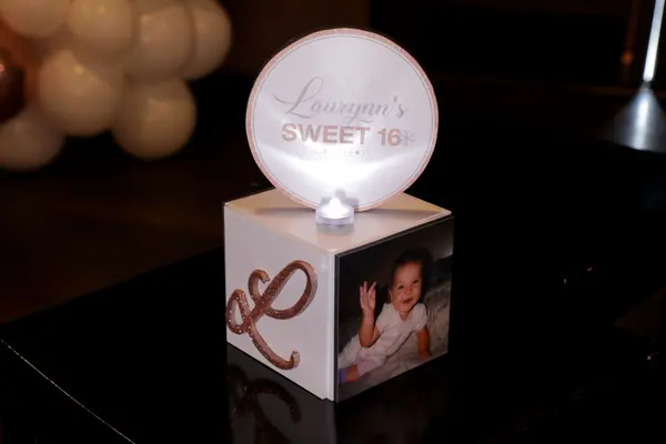 LED Mini Photo Cube Lounge Centerpiece