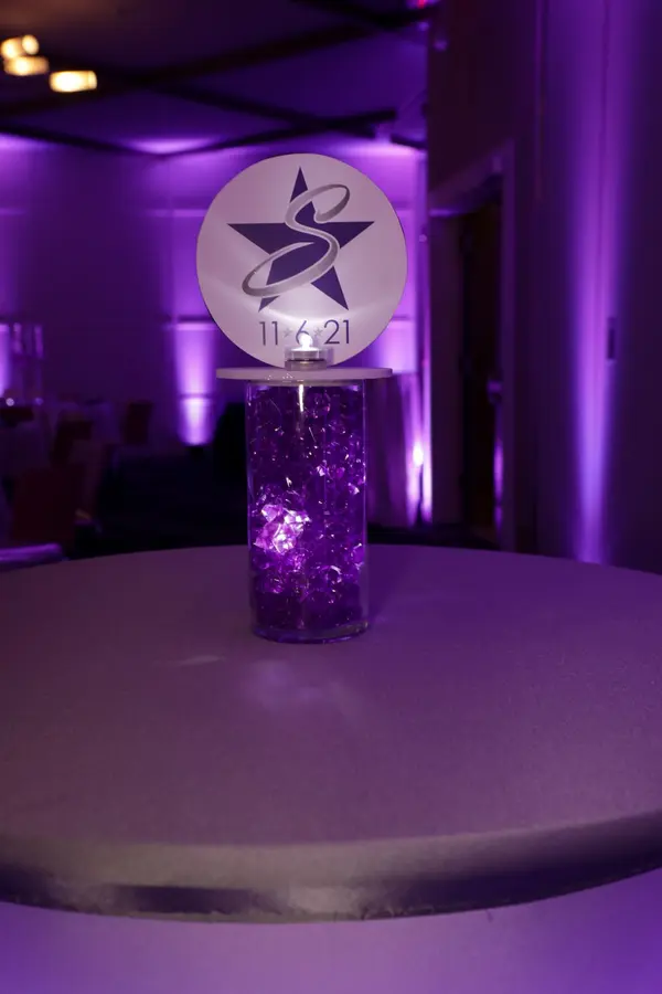 LED Star Mini Logo Topper Centerpiece