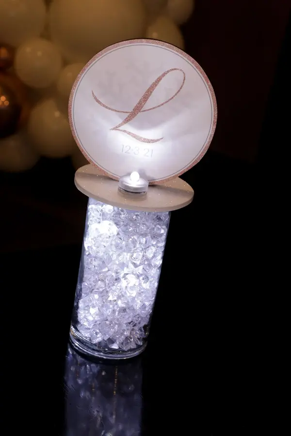 LED Mini Logo Topper Lounge Centerpiece