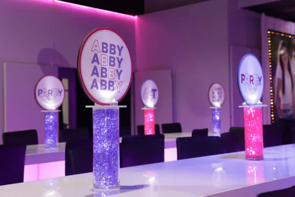 LED Logo High Top Centerpiece