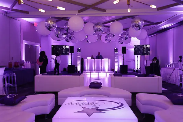LED Lavender Uplighting
