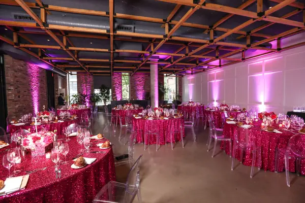Light Pink LED Uplighting