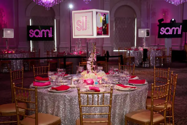 Custom LED Lampshade Centerpiece