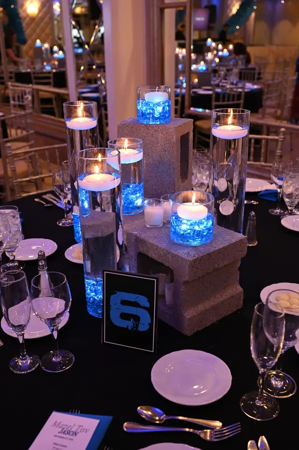 LED Cinder Block Centerpiece
