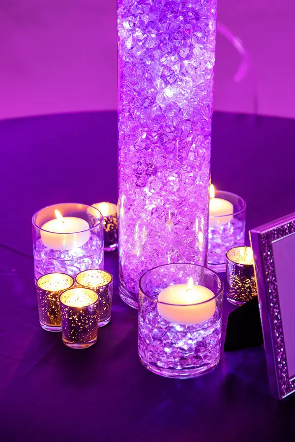 LED Magnificent Aqua Gems Centerpiece