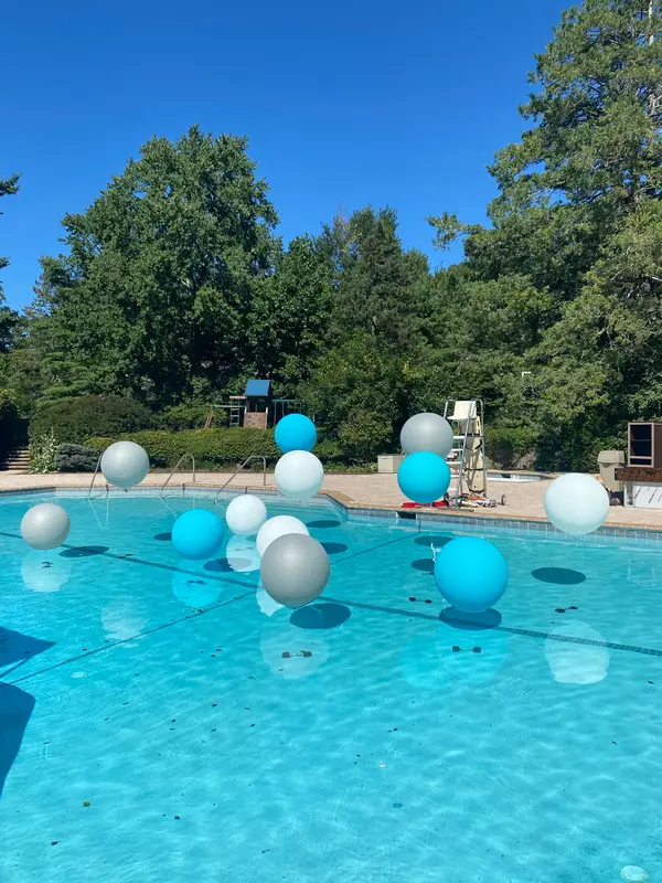 Balloon Treatment Over Pool