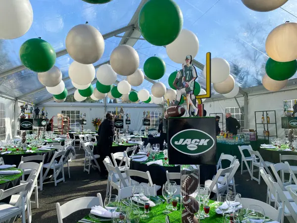 Jets Theme Tent Party Decor