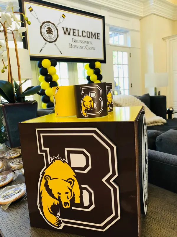 Custom Logo Cube Centerpiece