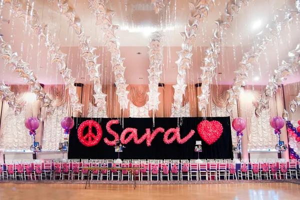 Bat Mitzvah Name in Balloons