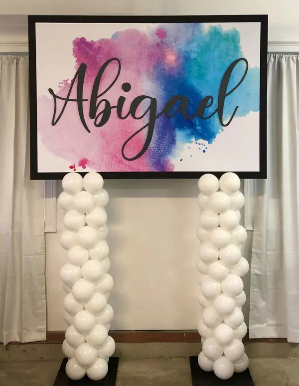 Custom Watercolor Sign