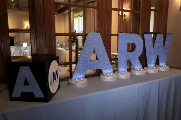 Custom Cut Out Letter Seating Card Display