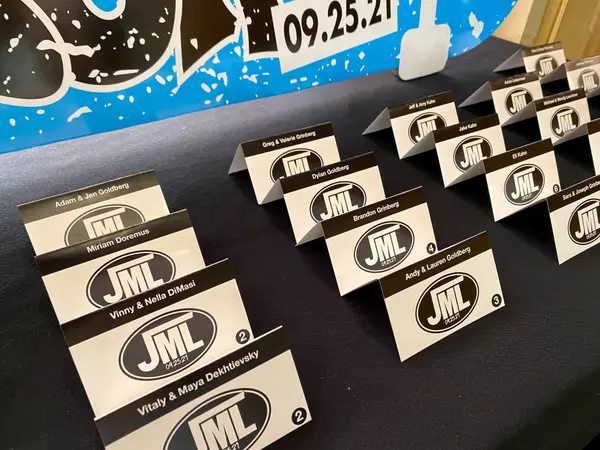 Custom Logo Fold Over Place Cards