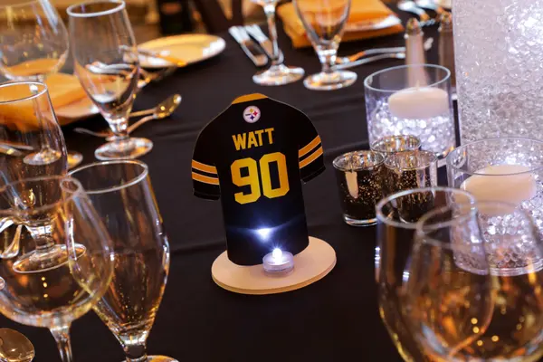 Cutout Jersey Table Sign