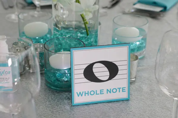 Custom Music Note Table Sign
