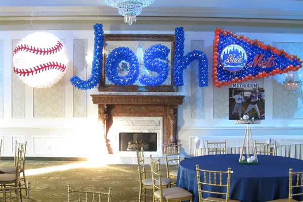 Blue Name in Balloons