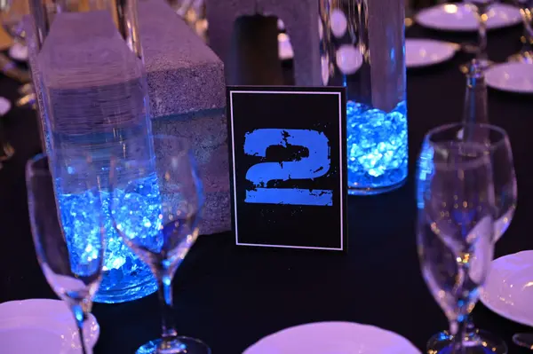 Printed Number Table Sign