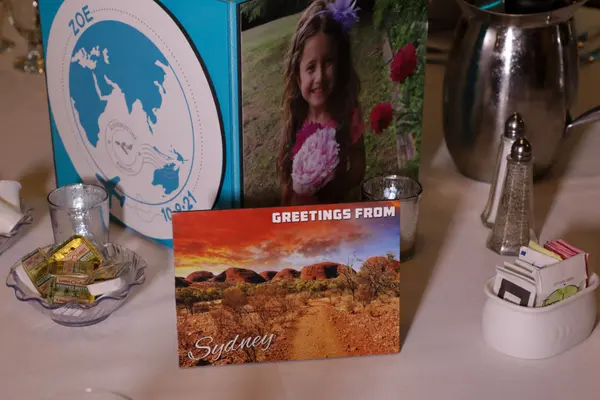 Sydney Themed Table Sign