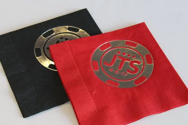 Red & Black Cocktail Napkins