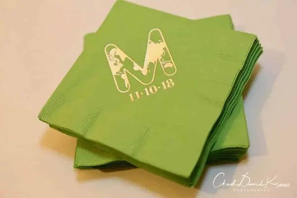 Travel Themed Cocktail Napkin