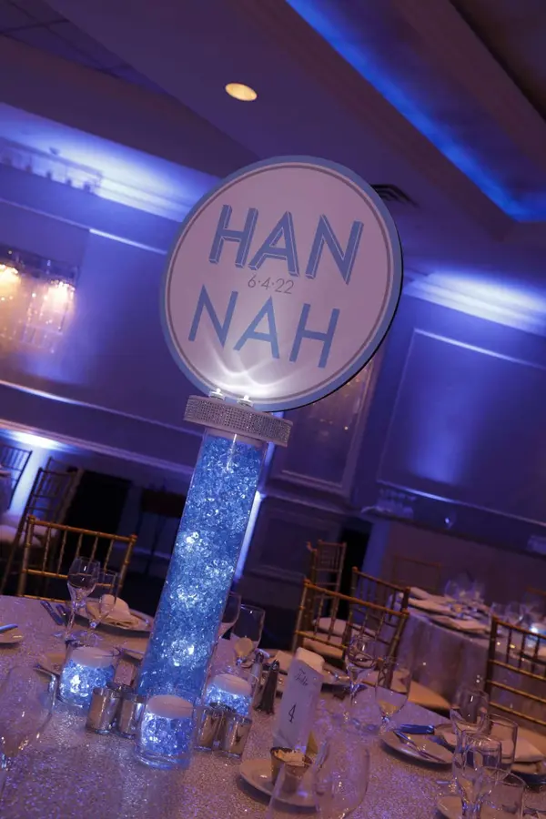 Bat Mitzvah Logo Centerpiece