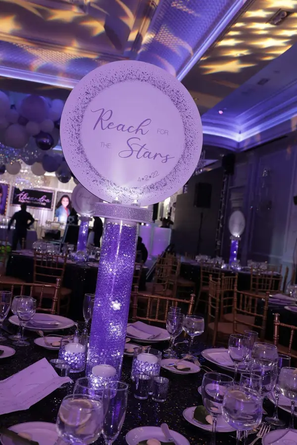 Galaxy Themed Logo Centerpiece