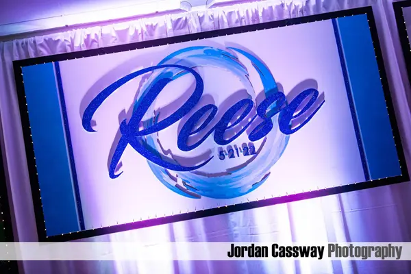 Water Themed Logo Backdrop