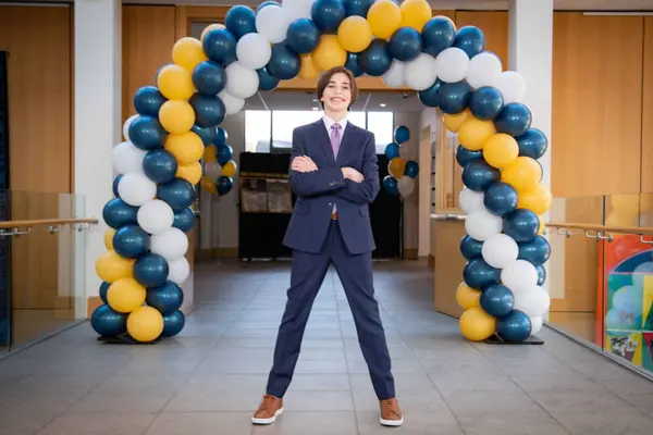 Michigan Themed Balloon Arch