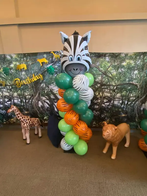 Safari Themed Balloon Column