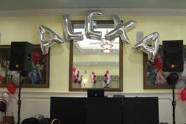 Mylar Name in Balloons