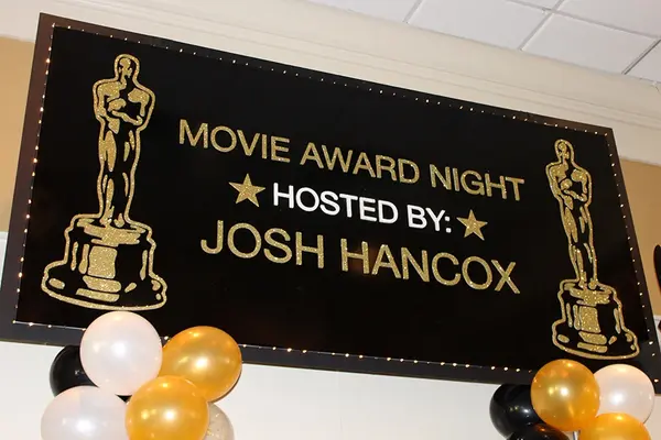Movie Awards Themed Backdrop