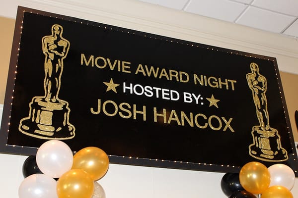 Movie Awards Themed Backdrop
