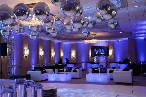 Blue LED Uplighting
