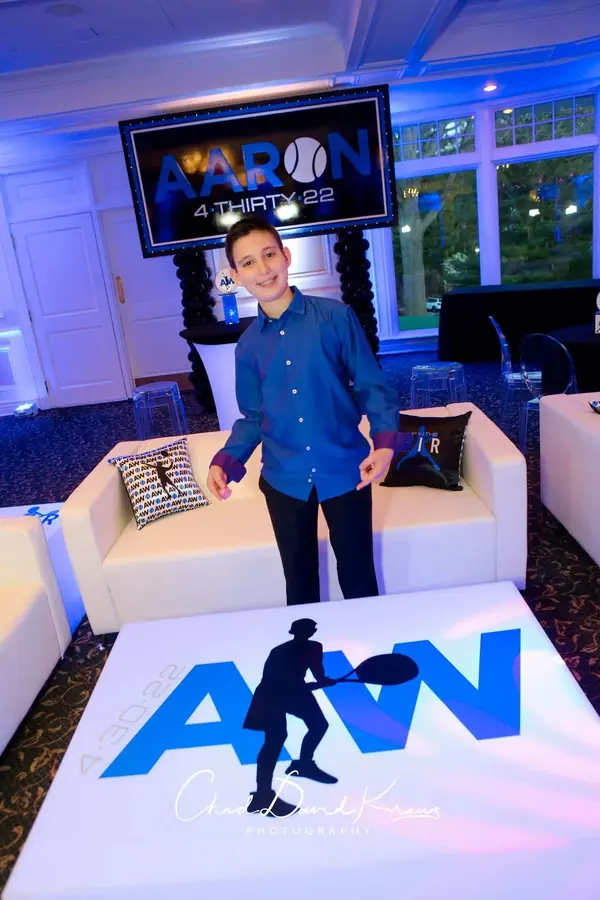 Tennis Themed Bar Mitzvah Lounge