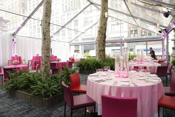 Pink Orchid Centerpieces