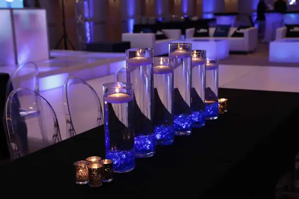 LED Cylinders Centerpiece