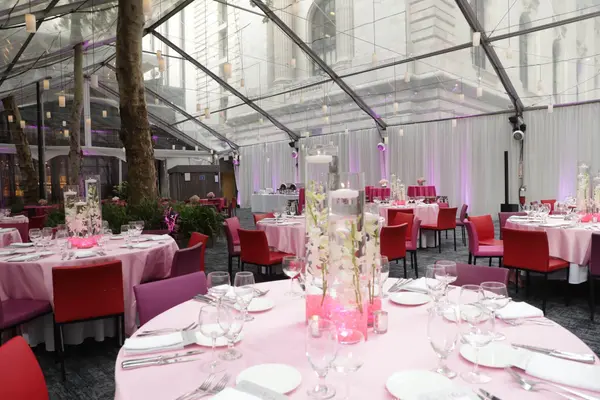 Pink Orchid Centerpieces