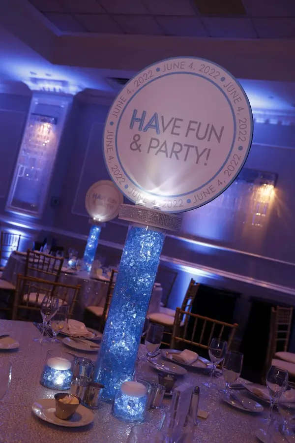 Light Blue LED Centerpiece