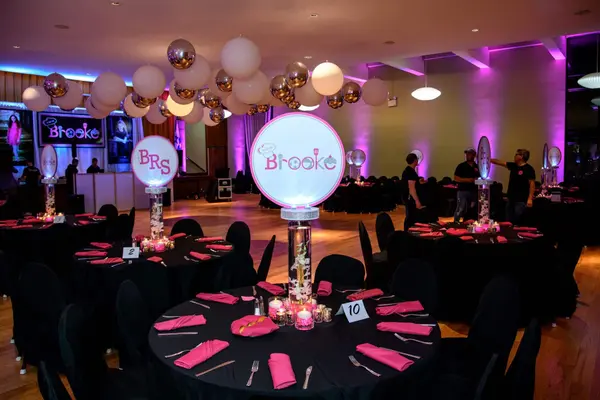 Bat Mitzvah Logo Centerpieces