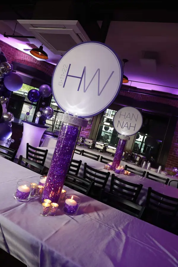 Bat Mitzvah Logo Centerpiece