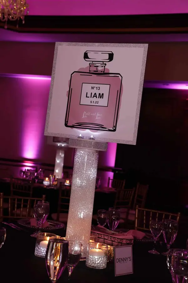 Bat Mitzvah Logo Centerpiece