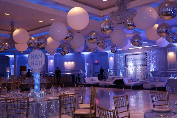 Light Blue and Silver Bat Mitzvah