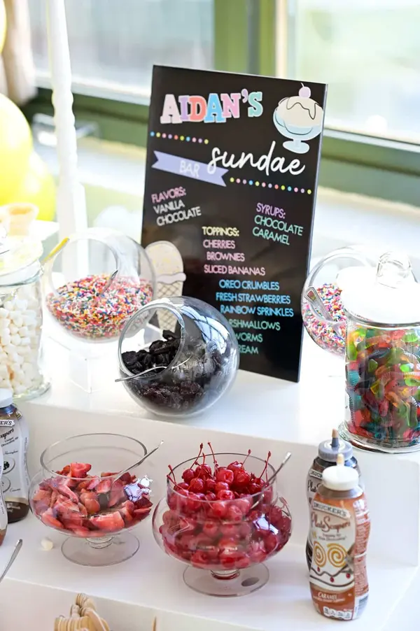 Custom Sundae Bar Signage