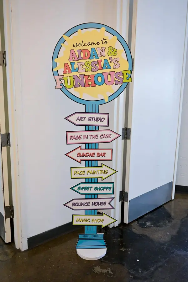 Funhouse Directional Sign