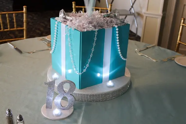 Tiffany Box Centerpiece