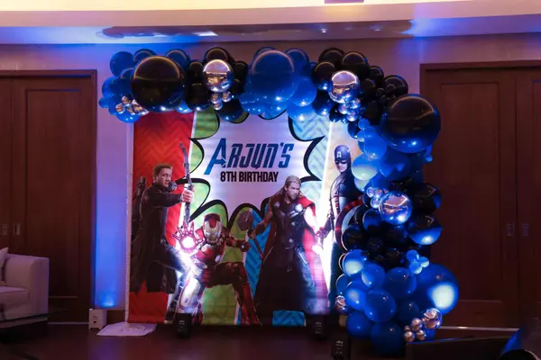 Superhero Themed Photo Backdrop